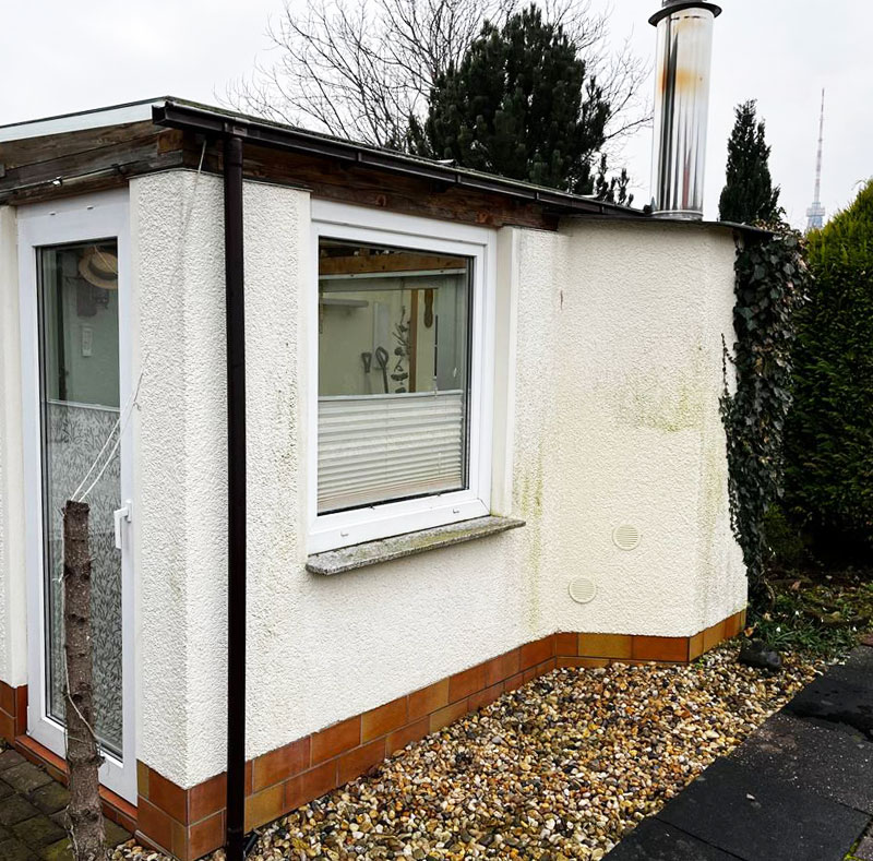 Dreckige Fassade Dresden Privathaus